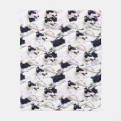 ボルゾイのプラシ天のフリースの投球の跳躍 フリースブランケット (正面)