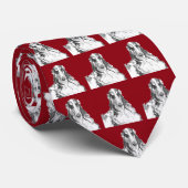 ボルゾイのポートレートのタイ ネクタイ (ロール)