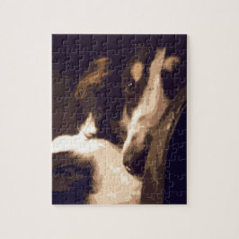 ボルゾイのポートレート ジグソーパズル