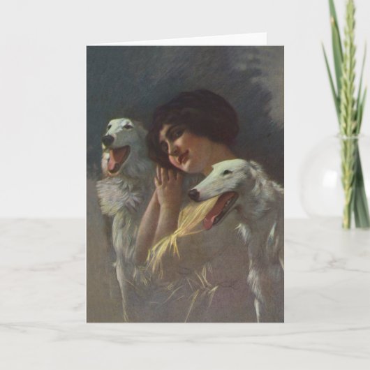 ボルゾイの友人カード カード (正面)