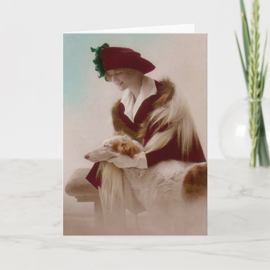 ボルゾイの友人カード カード (正面)