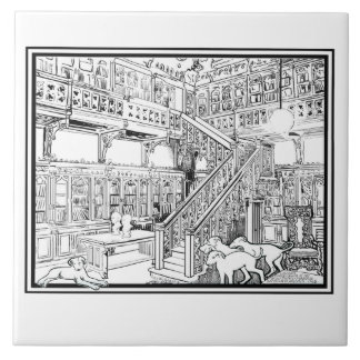 ボルゾイの子犬 タイル