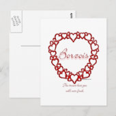 ボルゾイの真の愛 ポストカード (正面/裏面)