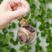 ボルゾイのLoungingキーホルダー キーホルダー (手)