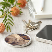 ボルゾイのLoungingキーホルダー キーホルダー (側面)