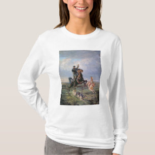 ボルゾイを持つ猟師、1872年 Tシャツ