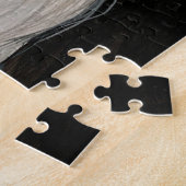 ボルゾイウロシアのルフハウンドポートレートドッグアートパズル ジグソーパズル (側面)