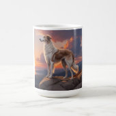 ボルゾイエレガントブリードコーヒーマグ コーヒーマグカップ (中央)