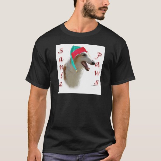ボルゾイサンタポーズ Tシャツ (正面)