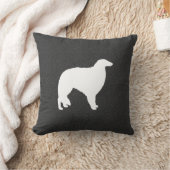 ボルゾイシルエット クッション (ブランケット)