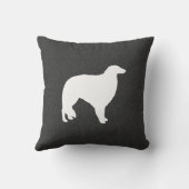 ボルゾイシルエット クッション (裏面)