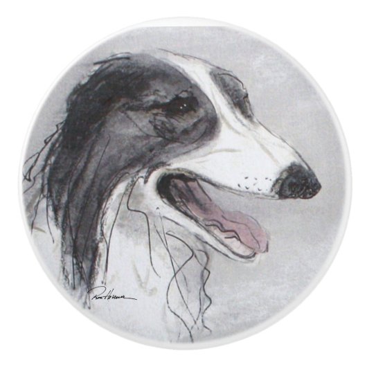 ボルゾイセラミックプル セラミックノブ (正面)