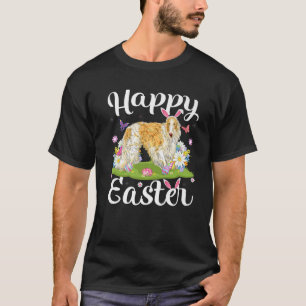ボルゾイドグイースターエッグ狩りフローラボルゾイイースタースー Tシャツ
