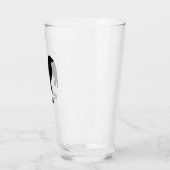 ボルゾイドグシルエットパーソナライズされた タンブラーグラス (左)