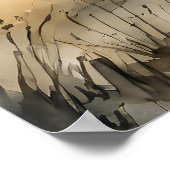 ボルゾイドッグアートプリント ポスター (角)