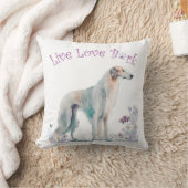 ボルゾイドッグママフローラ クッション (ブランケット)