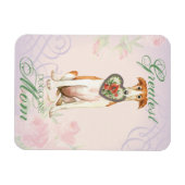 ボルゾイハートママ マグネット (横)