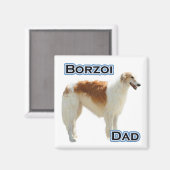 ボルゾイパパ4 – マグネット (正面/裏面)