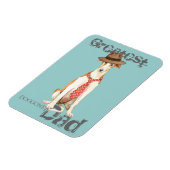 ボルゾイパパ マグネット (左側)