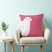 ボルゾイブリードテンプレートデザイン クッション (椅子)