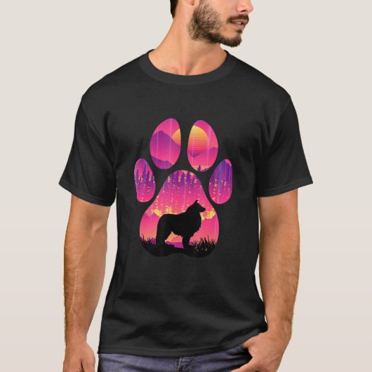 ボルゾイポーママパパドッグウィメンズ Tシャツ (正面)