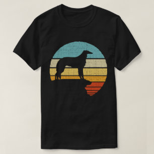 ボルゾイレトロヴィンテージ60s 70s犬の子犬オーナーラブ tシャツ
