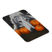 ボルゾイロシアのウルフハウンド犬アートフレキシブルマグネット マグネット (右側)