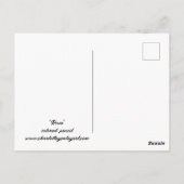 ボルゾイロシアウルフハウンド犬のアートポストカード ポストカード (裏面)