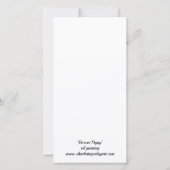 ボルゾイワンピードッグアートサンキューカード サンキューカード (裏面)