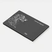 ボルゾイ抽象芸術アートドッグ名 ポストイット (アングル)