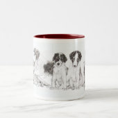 ボルゾイ族 ツートーンマグカップ (中央)