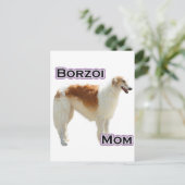 ボルゾイ母4 ポストカード (スタンド正面)