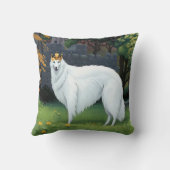 ボルゾイ王室の枕 クッション (裏面)