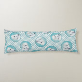 ボルゾイ絵を描ホワイトロシアのズ犬アート ボディピロー (裏面)