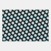 ボルゾイ絵を描ホワイトロシアのズ犬アート ラッピングペーパーシート (正面3)