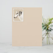 ボルゾイ絵画のオリジナルドッグアート (スタンド正面)