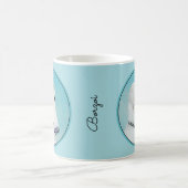 ボルゾイ絵画ズ(白) – かわいいオリジナルドッグアート コーヒーマグカップ (中央)