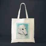 ボルゾイ絵画ズ(白) – かわいいオリジナルドッグアート トートバッグ<br><div class="desc">ボルゾイ(白)犬のポートレート、オリジナル絵画の。私たちは可愛いおもしろいオリジナルアートを専門に買する。あなた自身のためか、あなたのBorzoi愛する友人のためのギフトとして素晴らし。クリエイティブするクリック-文字の追加と削除と変更に対してオン、写真のサイズ変更、色の変更など、カスタマイズツールで使用できる機能!</div>