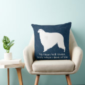 ボルゾイ考えるのデザイン クッション (椅子)