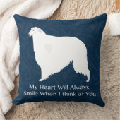 ボルゾイ考えるのデザイン クッション (ブランケット)