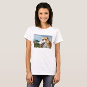 ボルゾイ・アート・ギフト Tシャツ (正面フル)