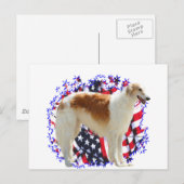 ボルゾイ・パトリオ ポストカード (正面/裏面)