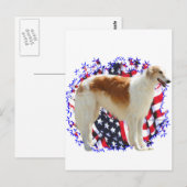 ボルゾイ・パトリオ ポストカード (正面/裏面)