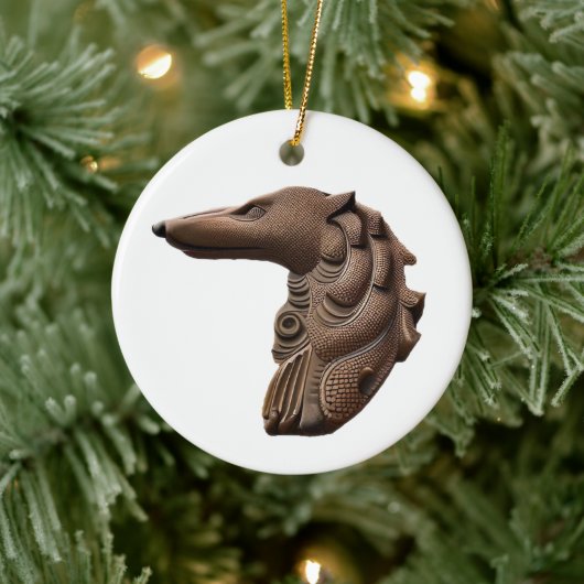 ボルゾイ プロファイル クリスマス オーナメント (ツリー)