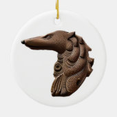 ボルゾイ プロファイル クリスマス オーナメント (裏面)