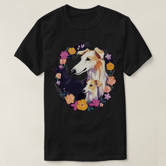 ボルゾイ・マザーズ・デイ Tシャツ (デザイン正面)