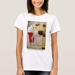 ボルゾイ "Wolfhound Puck" 犬 Tシャツ