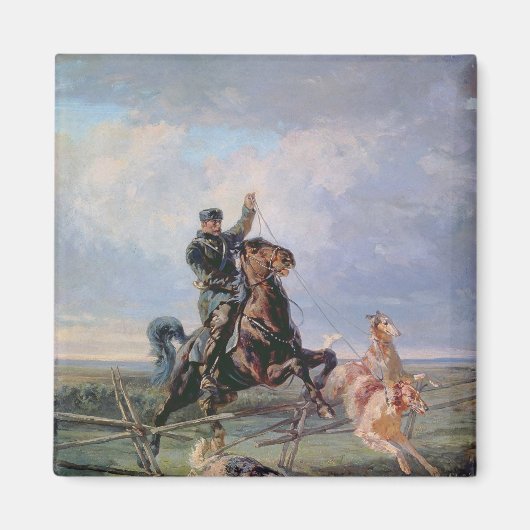 ボルゾワの猟師， 1872 マグネット (正面)