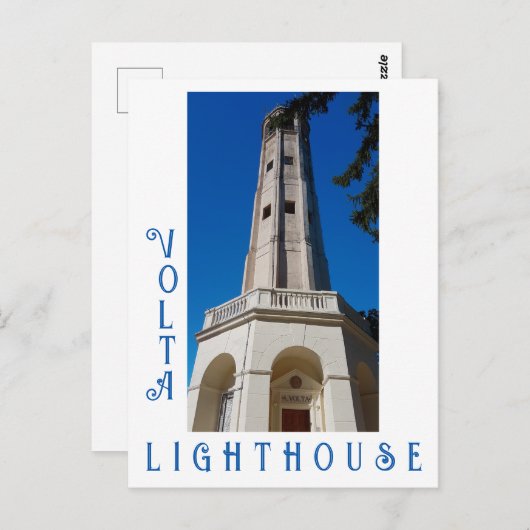 ボルタライトハウスブルナートレイクコモイタリア ポストカード (正面/裏面)