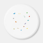 ボルダリングウォールクライマーギフトアイディア マグネット (正面)